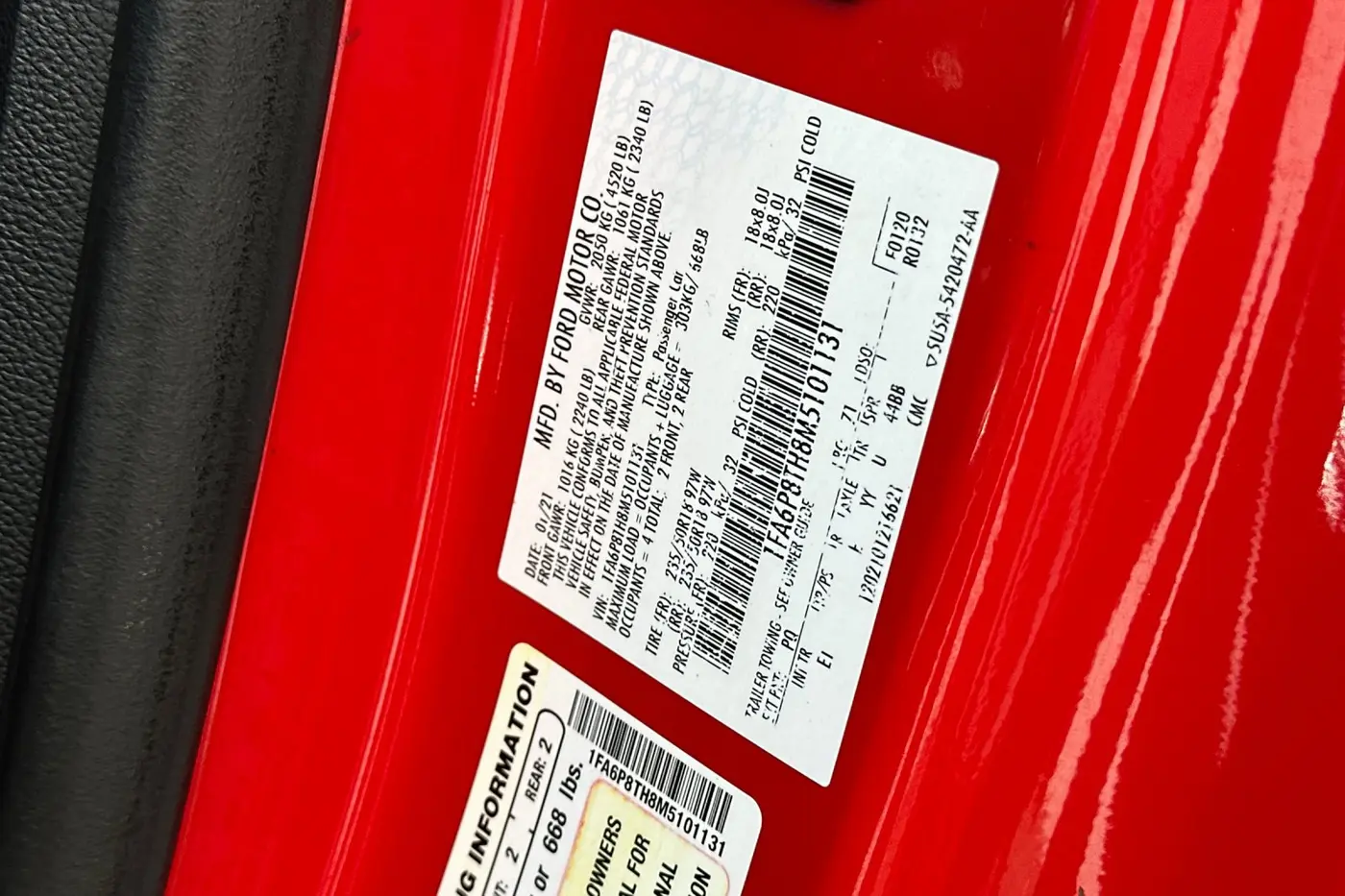 2021 Ford Mustang - $19,250