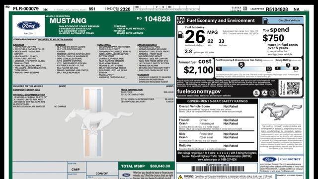 2024 Ford Mustang EcoBoost
