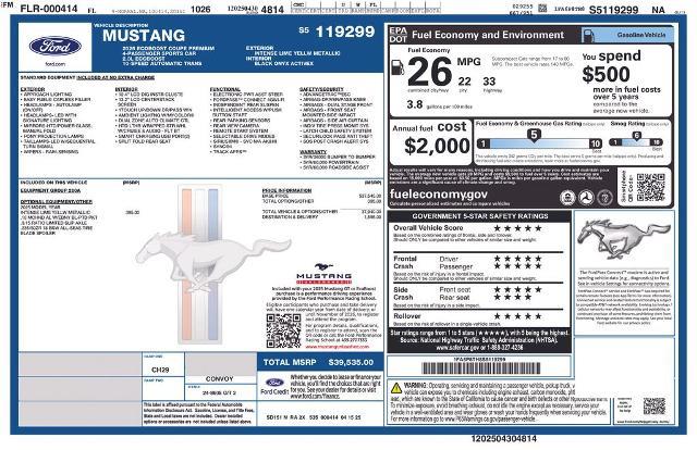 2025 Ford Mustang - $31,900