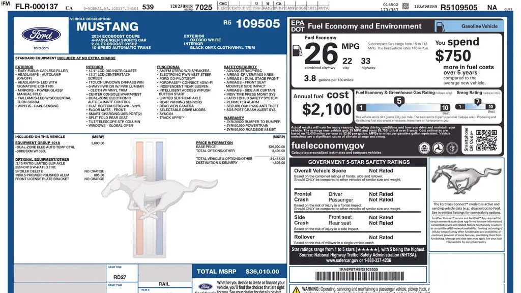 2024 Ford Mustang EcoBoost Premium
