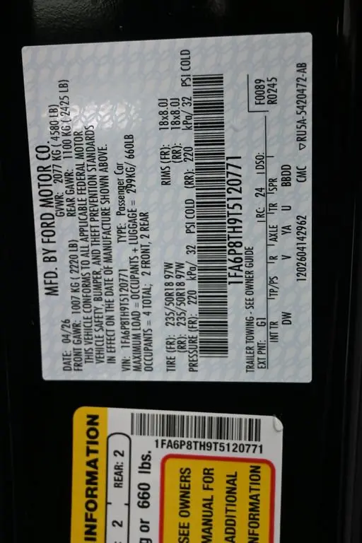 2026 Ford Mustang - $28,299