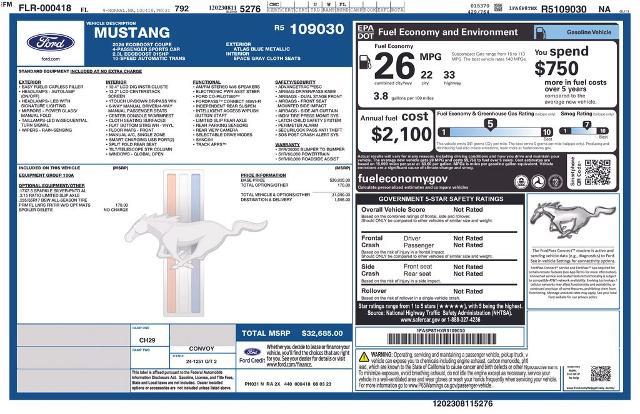 2024 Ford Mustang - $26,500
