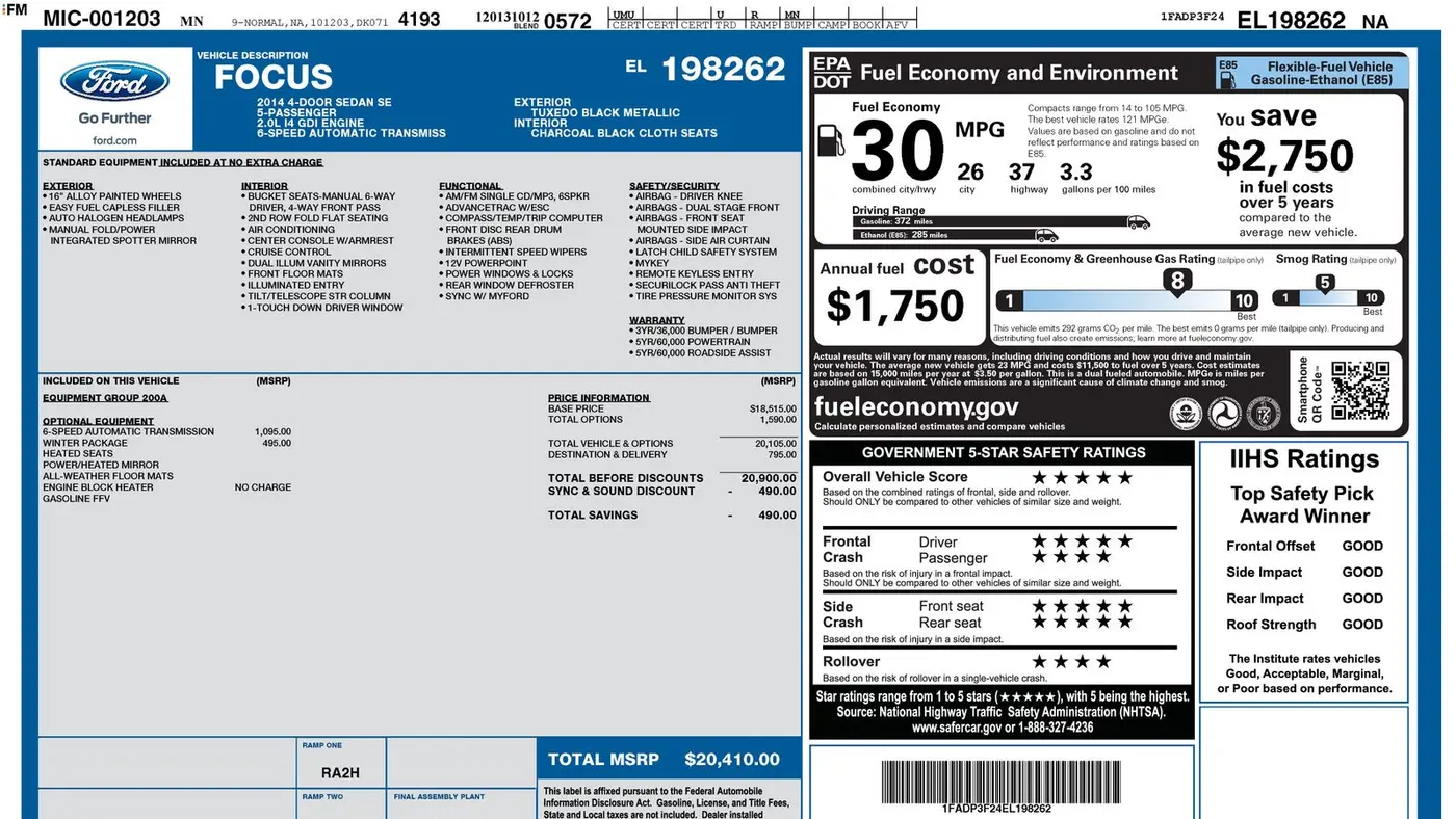 2014 Ford Focus SE