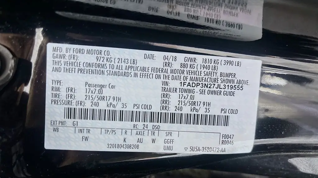 2018 Ford Focus Titanium