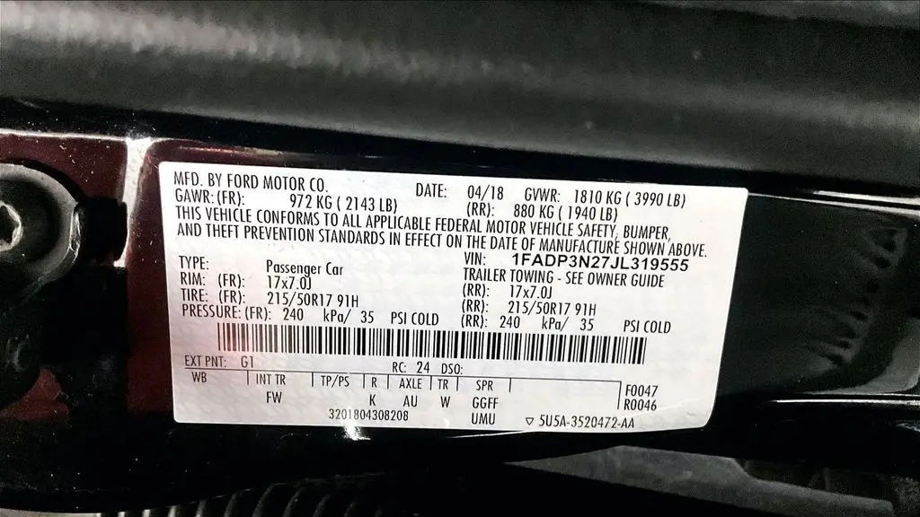 2018 Ford Focus Titanium