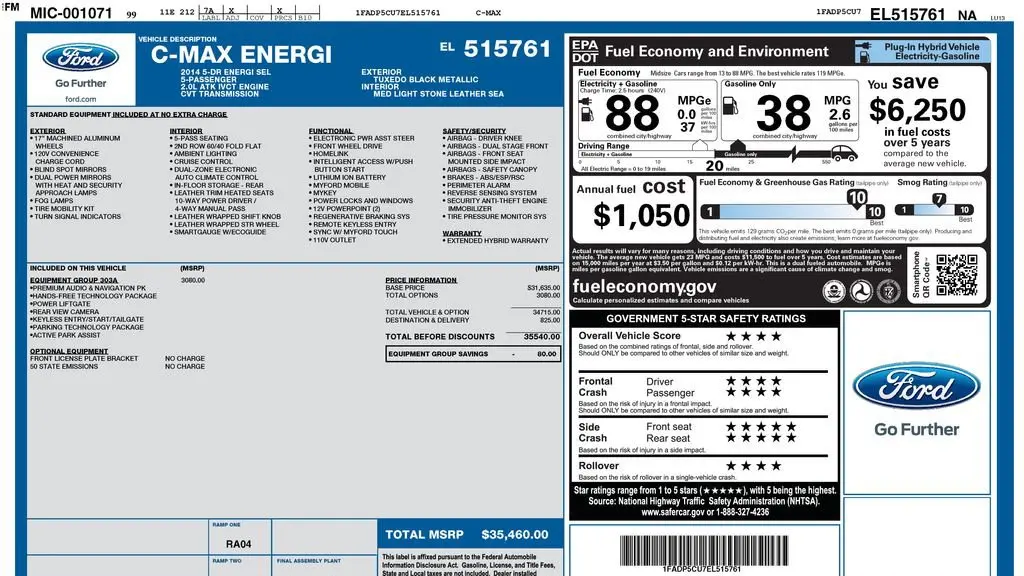 2014 Ford C-MAX Energi SEL