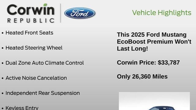 2025 Ford Mustang EcoBoost