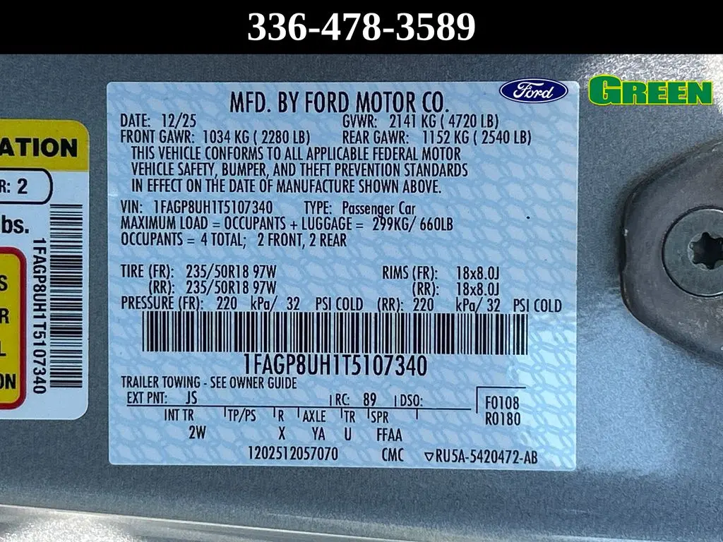 2026 Ford Mustang - $38,383