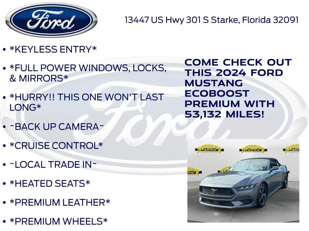 2024 Ford Mustang - $29,280