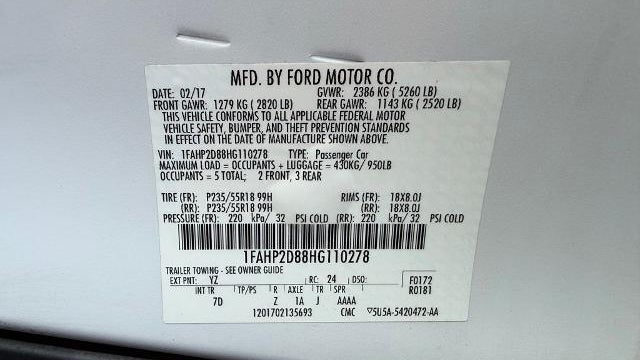 2017 Ford Taurus SE