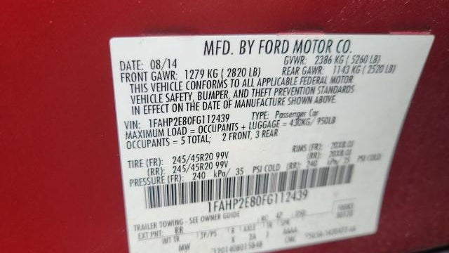 2015 Ford Taurus SEL