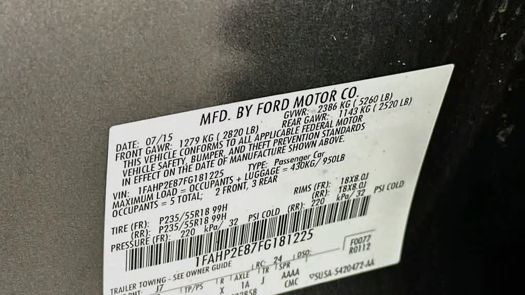 2015 Ford Taurus SEL