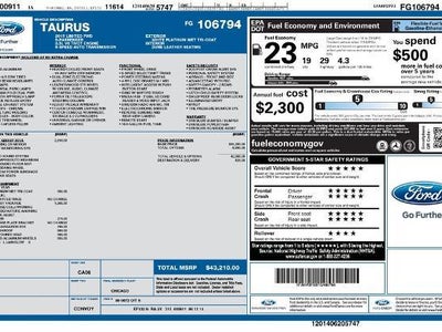 2015 Ford Taurus Limited 4DR Sedan