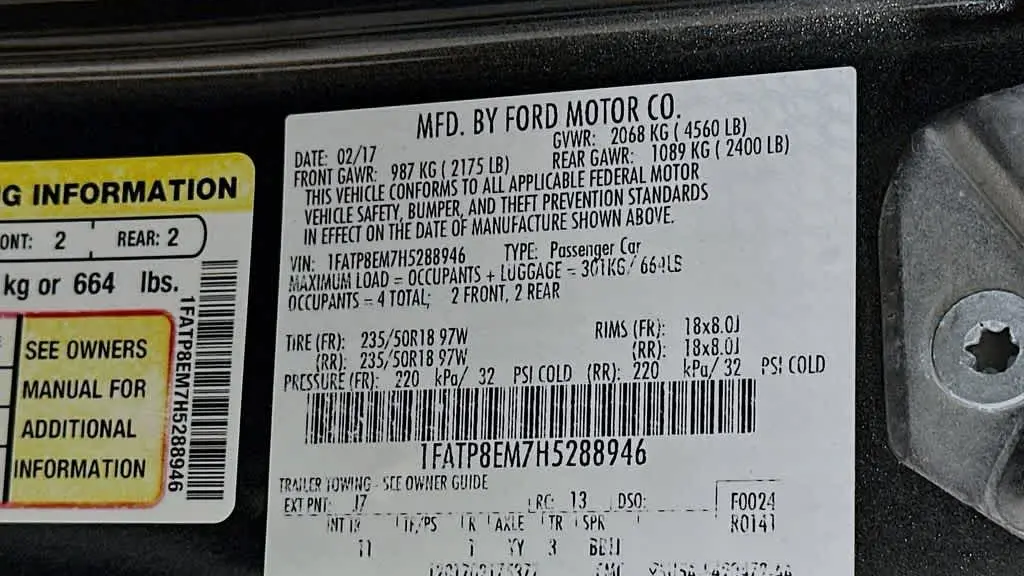 2017 Ford Mustang V6