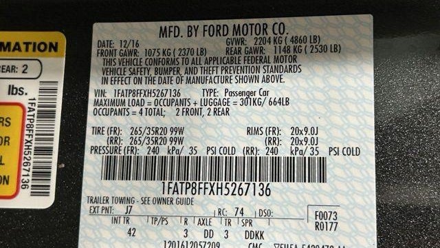 2017 Ford Mustang GT Premium