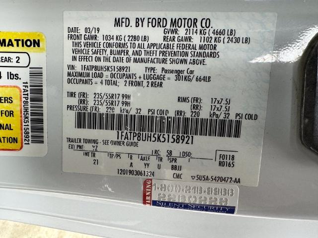 2019 Ford Mustang - $18,510