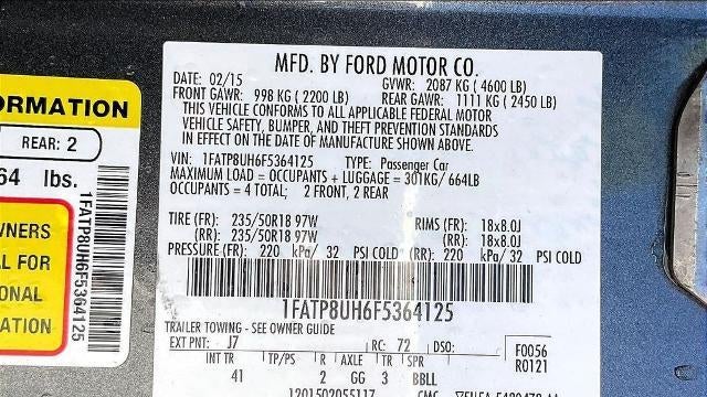 2015 Ford Mustang EcoBoost Premium