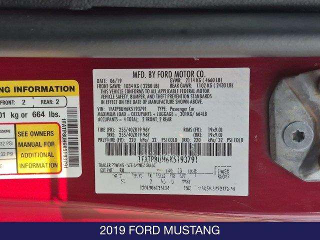 2019 Ford Mustang - $17,495