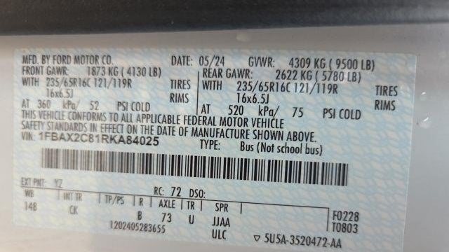 2024 Ford Transit 350 XLT