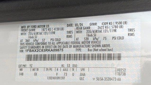 2024 Ford Transit 350 XL