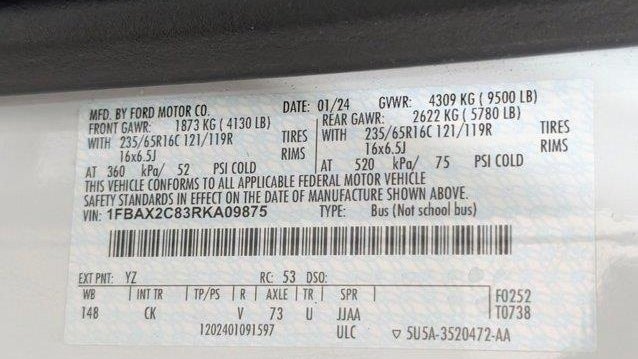 2024 Ford Transit 350 XL