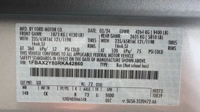 2024 Ford Transit 350 XL