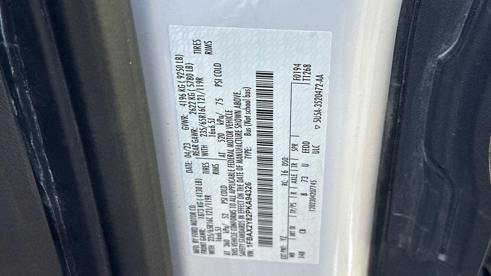 2023 Ford Transit 350 XL