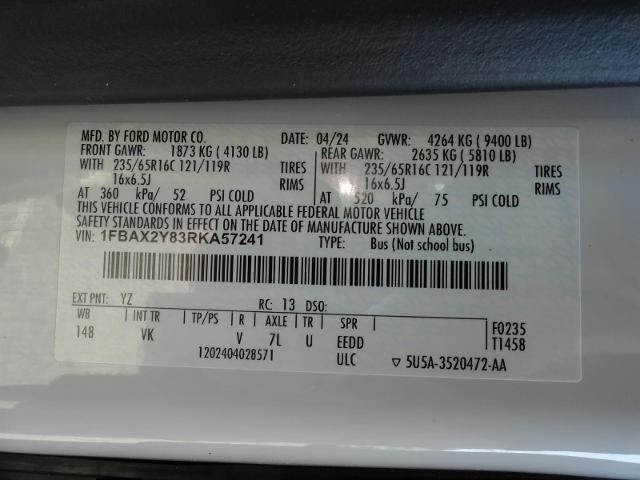 2024 Ford Transit - $49,999