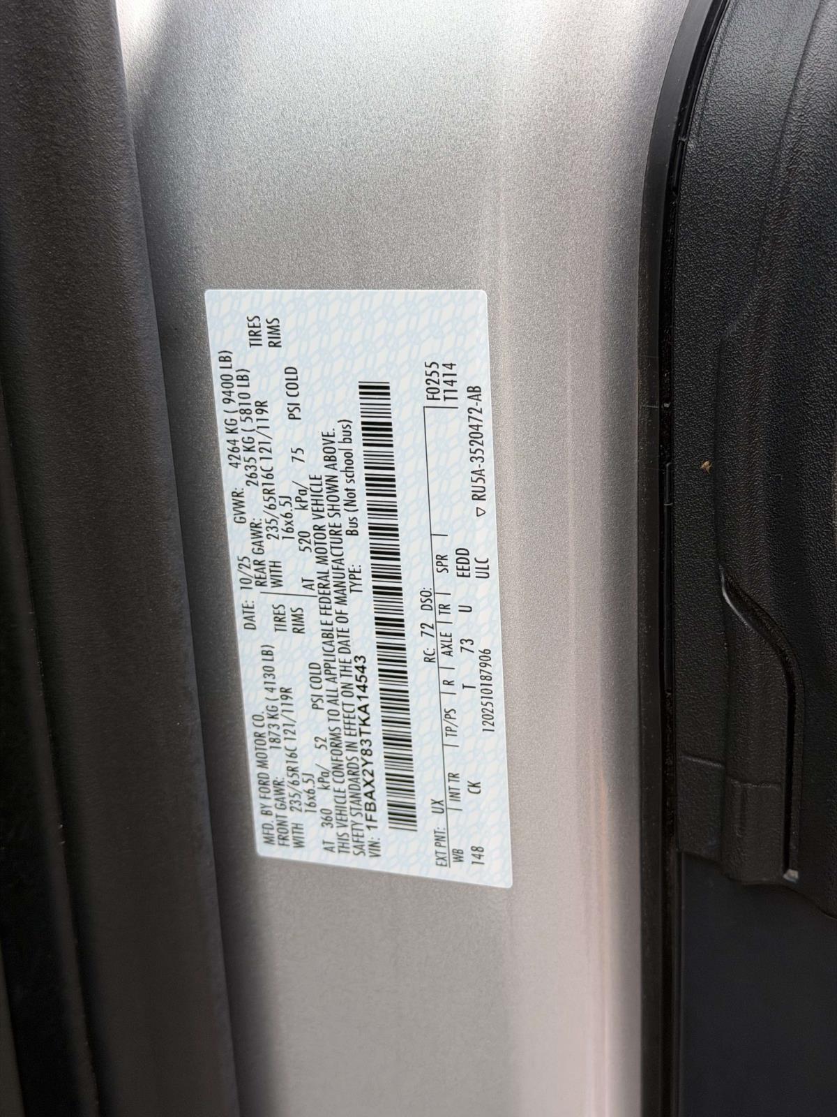 2026 Ford Transit - $50,989
