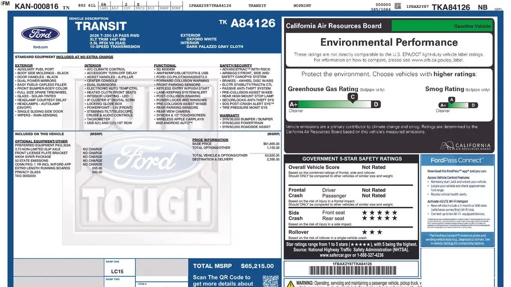 2026 Ford Transit 350 XL