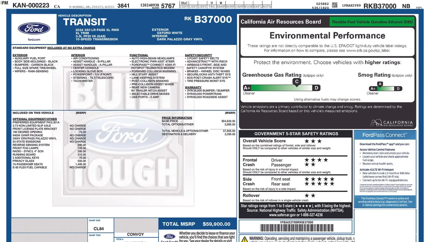 2024 Ford Transit 350 XLT