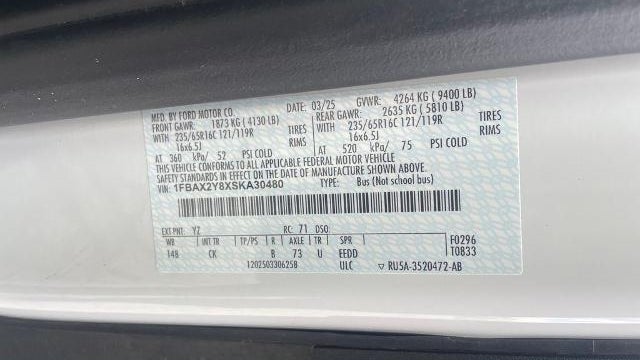 2025 Ford Transit 350 XL