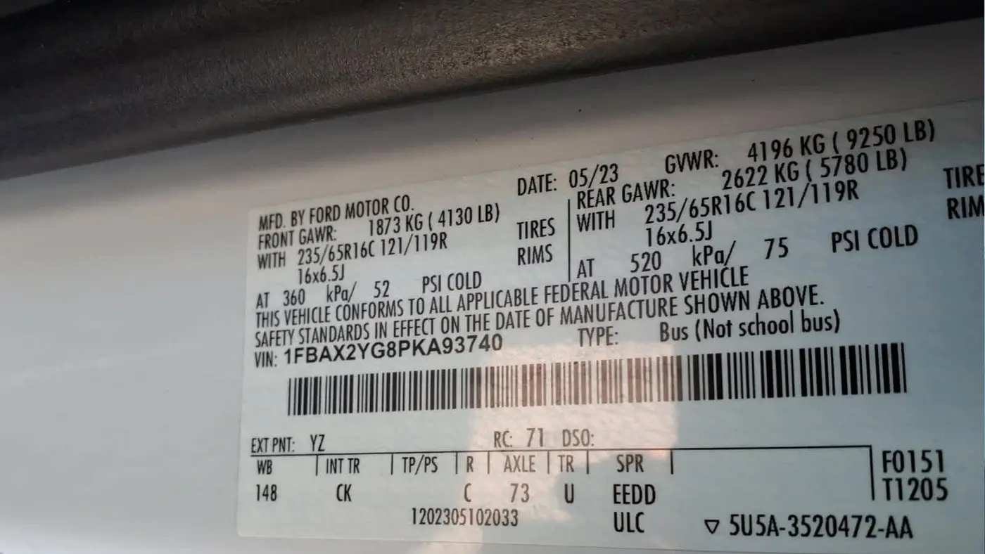 2023 Ford Transit 350 XL