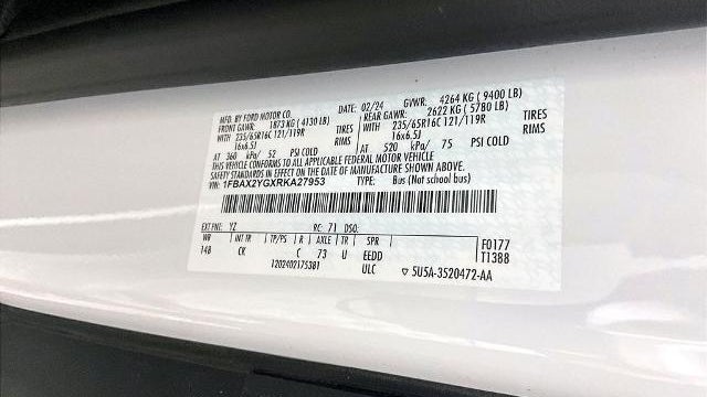 2024 Ford Transit 350 XL