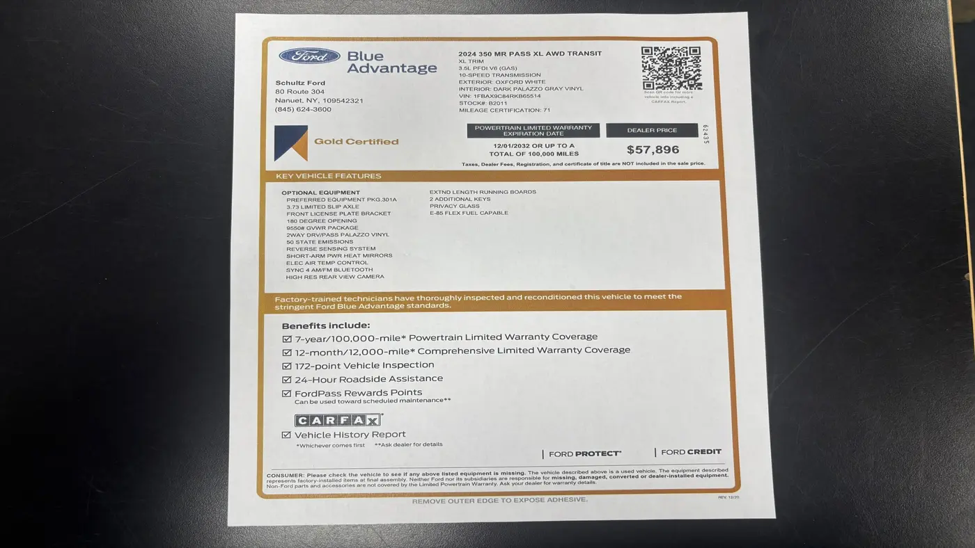 2024 Ford Transit 350 XL