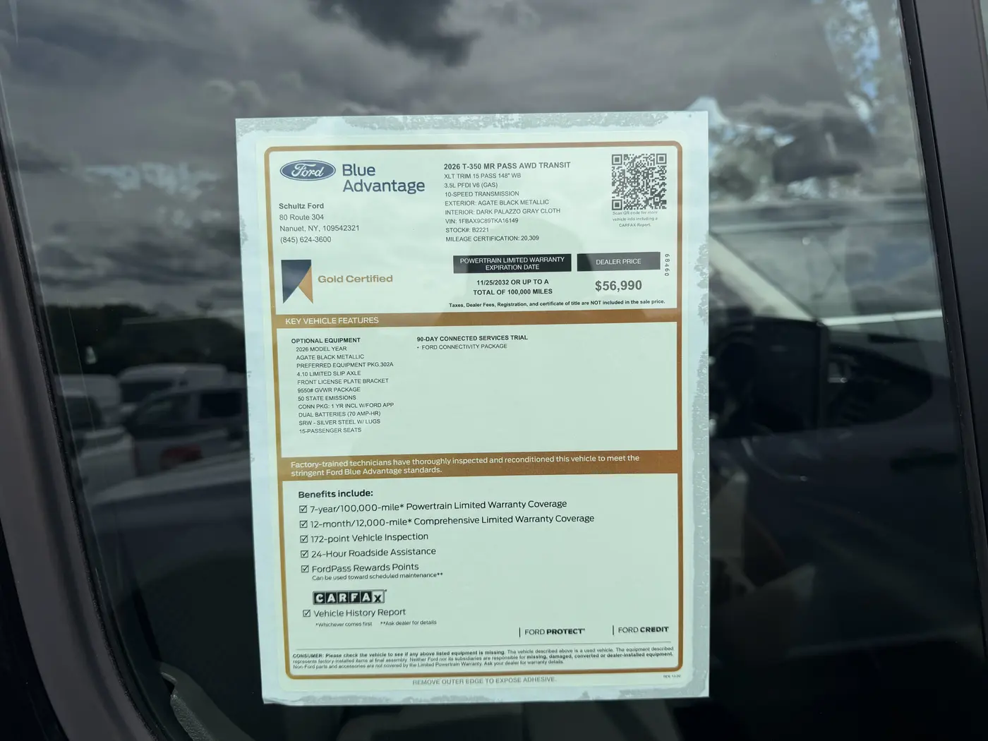 2026 Ford Transit - $56,690