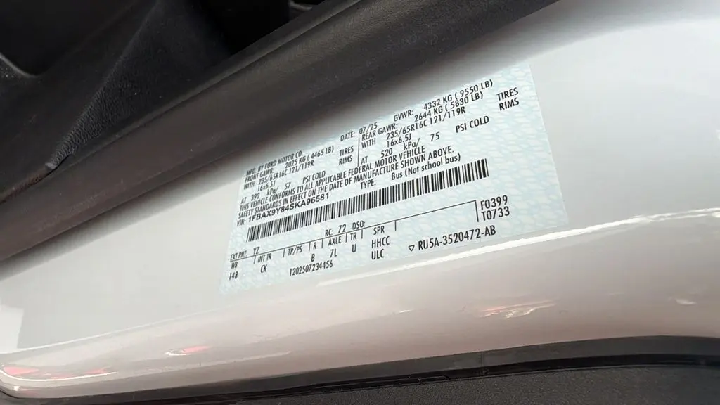2025 Ford Transit - $52,978