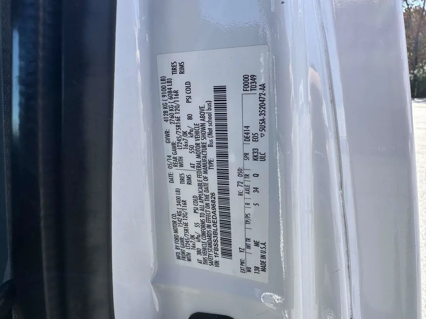 2014 Ford E-350 - $17,000