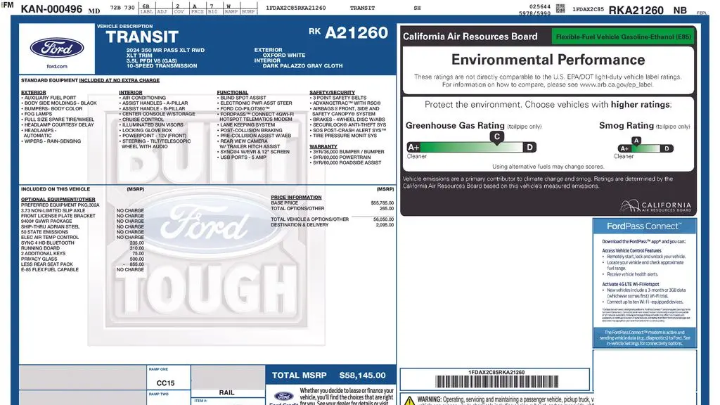 2024 Ford Transit 350 XL