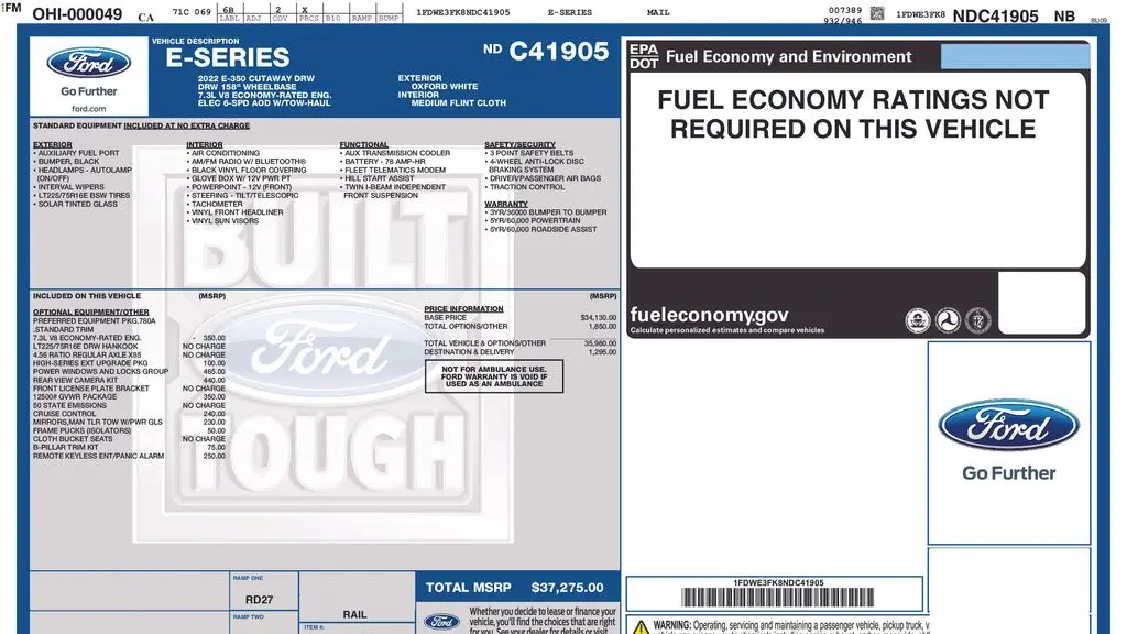 2022 Ford E-Series E-350 SD