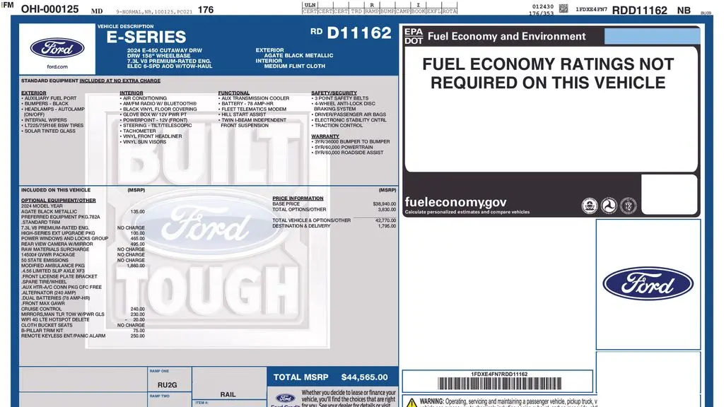 2024 Ford E-Series E-450 SD