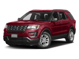 2017 Ford Explorer with White Platinum Metallic Tri-Coat Exterior
