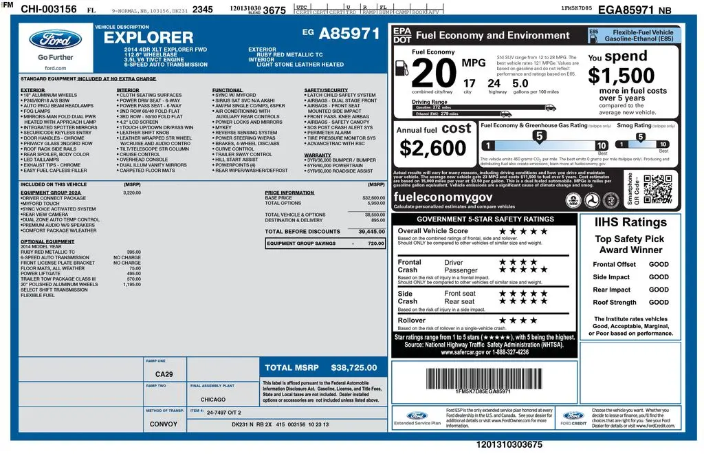 2014 Ford Explorer XLT — photo 1 of 5