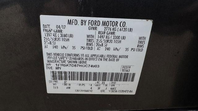 2017 Ford Explorer XLT