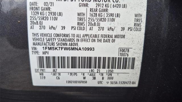 2021 Ford Explorer Hybrid Limited
