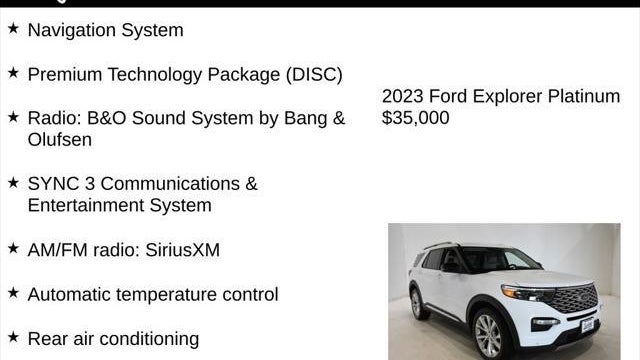 2023 Ford Explorer Platinum