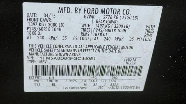 2015 Ford Explorer XLT