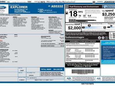 2018 Ford Explorer AWD XLT 4DR SUV