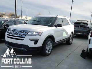 2019 Ford Explorer with White Platinum Metallic Tri-Coat Exterior