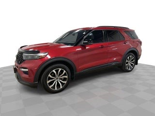 2021 Ford Explorer with Rapid Red Metallic Tinted Clearcoat Exterior